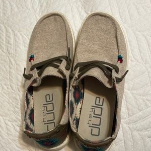 Hey Dude Wendy Rodeo Wheat Aztec size 9